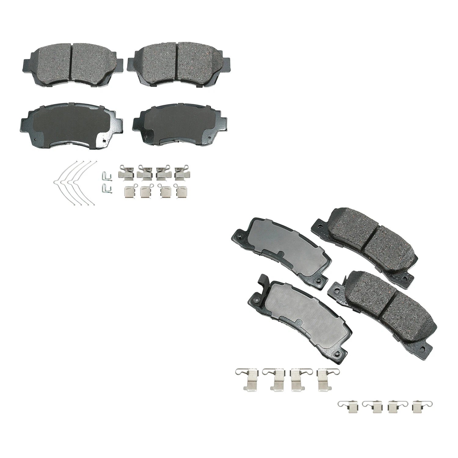 Set of 4 Akebono ProACT Ceramic Disc Brake Pads for Camry Celica ES300 (1997–2006)