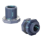 Bulkhead Fitting Adapter with 4mm Seal Gasket for PVC Plastic