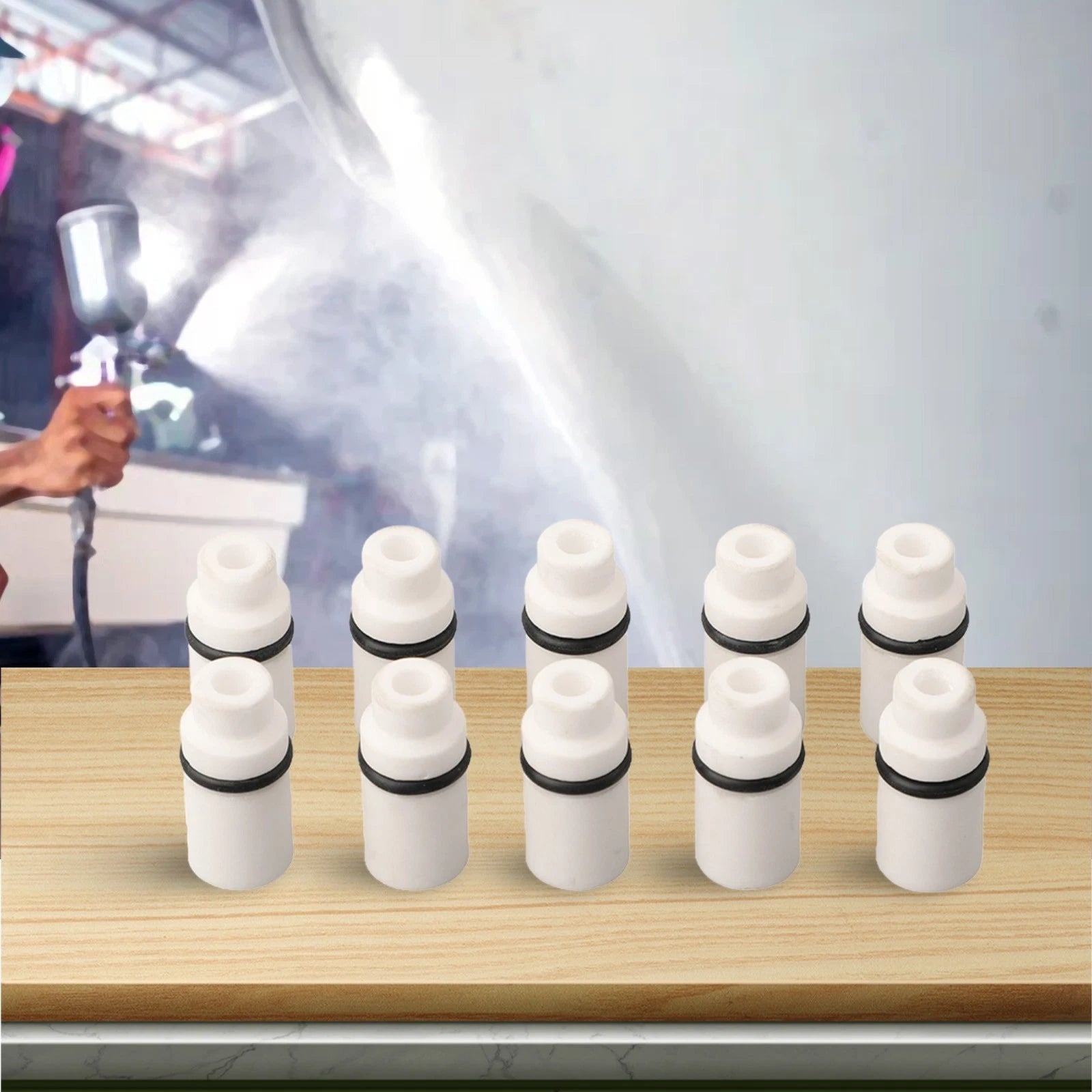 10PCS Sandblaster Nozzles for Earthenware (Replacement Tool)