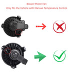 HVAC Heater Blower Motor w/ Fan for Toyota Matrix (2009–2014), RAV4 (2006–2012) 700230