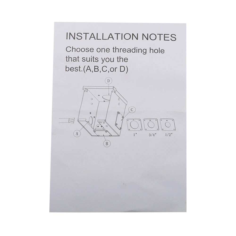 Power Outlet Box for NEMA 6-30R (Weatherproof, 30 Amp, 250V)
