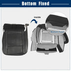 Black Faux Leather Seat Bottom Cover for Dodge Ram