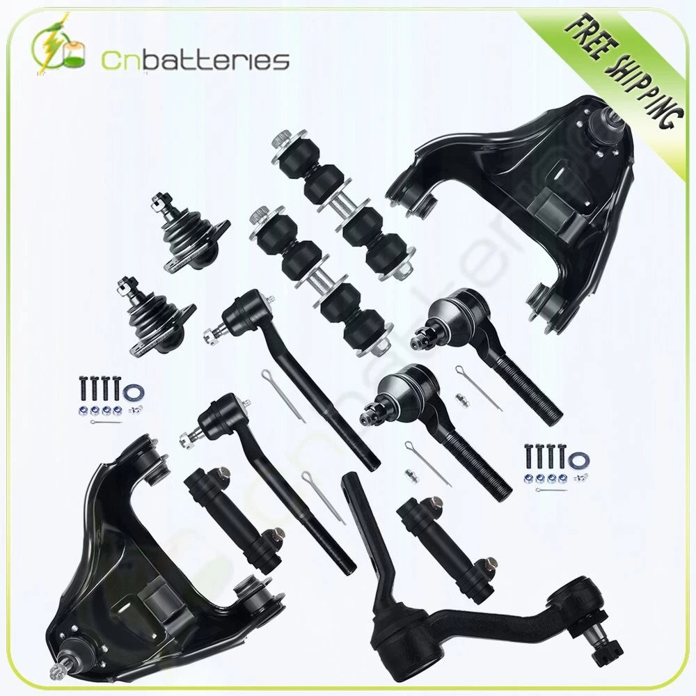 Set of 14 Steering Control Arm Ball Joint Tie Rod Sway Bar for Chevrolet Blazer (1999–2005)