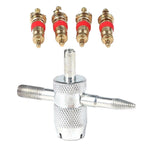 Set of 4 Valve Core Tire Repair Tools for Universal Use (2010–2023)