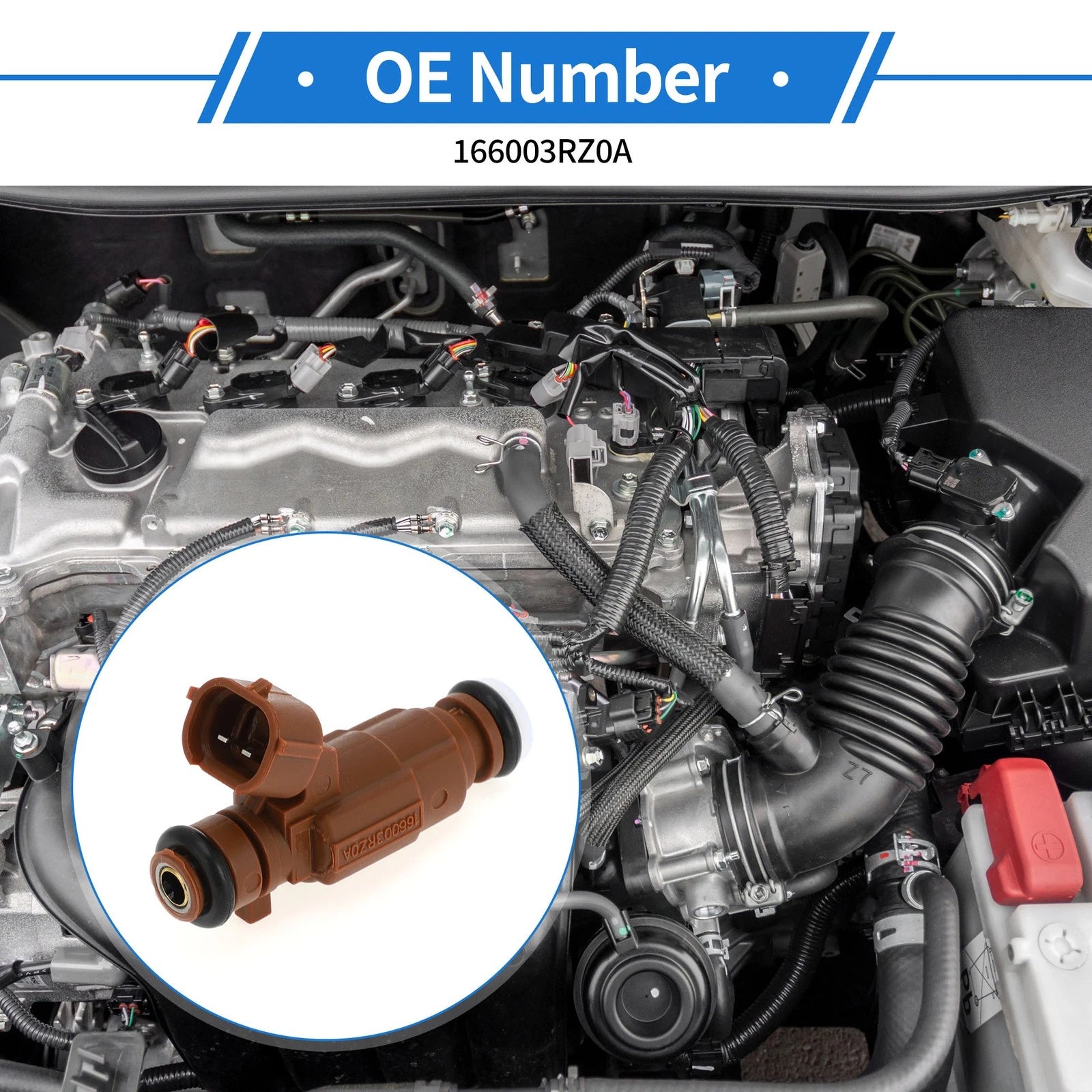 Fuel Injector No. 166003RZ0A for Nissan Sentra 2.0L (2000–2006)
