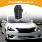 Gear Shift Knob Cover for Nissan Altima (2019–2024) Black Beige Faux Leather