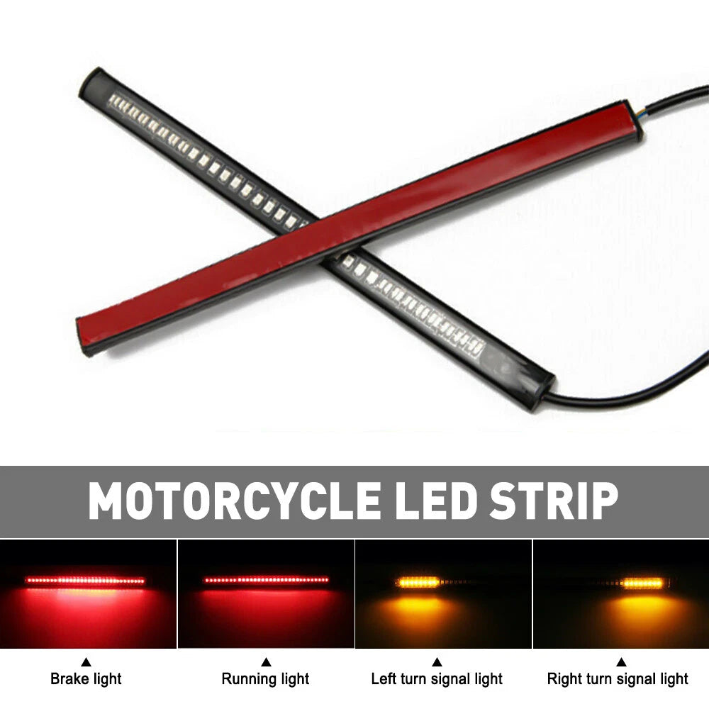 48 LED Motorcycle Turn Signal Brake Tail Light for Universal Models 