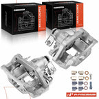 Pair Rear Brake Calipers with Brackets for Ford Edge Lincoln MKX (2011–2014)