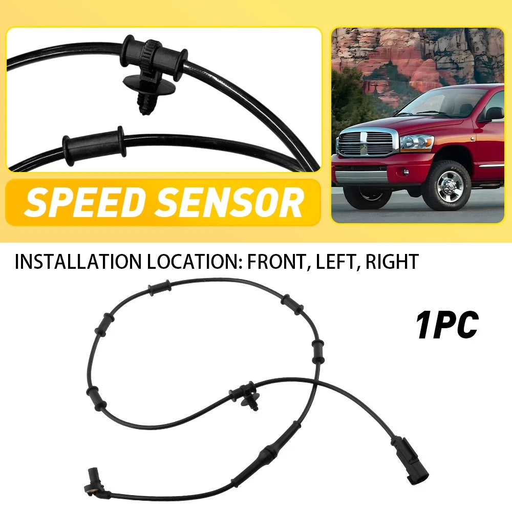 Front ABS Wheel Speed Sensor for Dodge Ram 3500 (2006–2008) 4WD