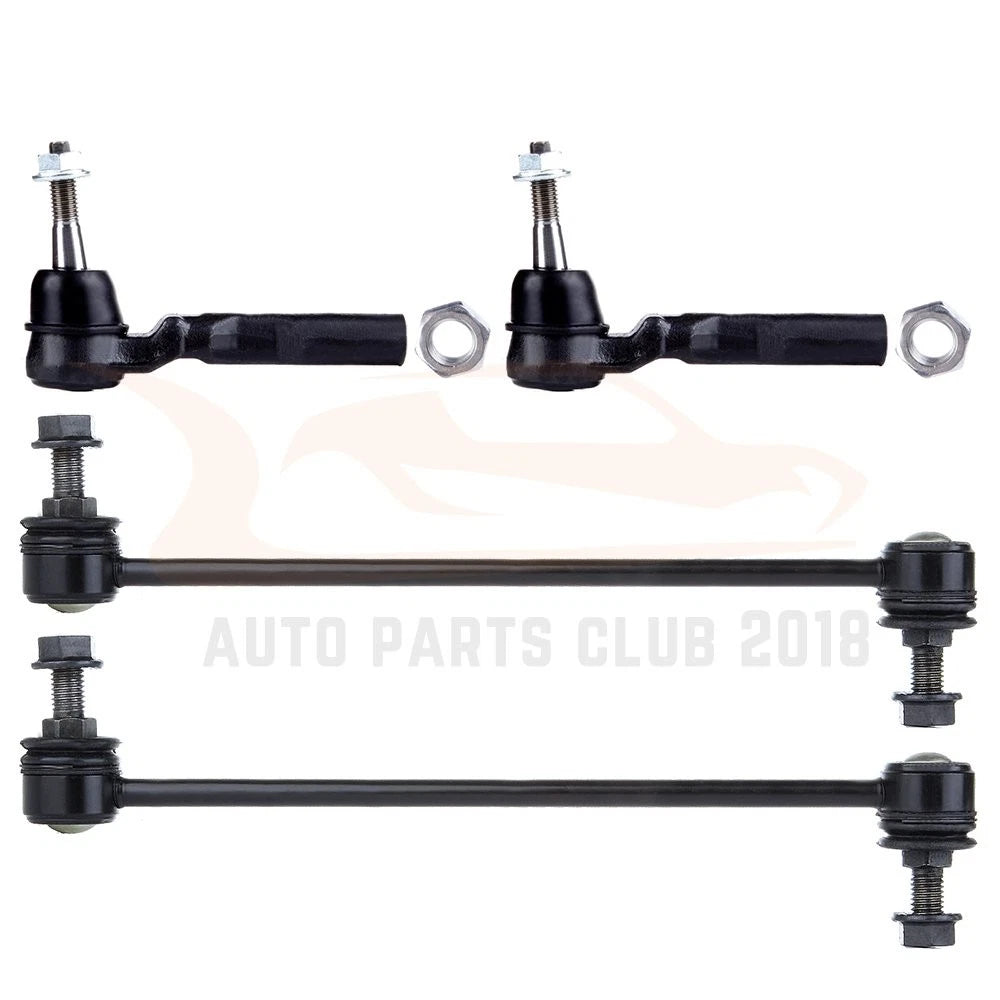 Set of 4 Front Sway Bar Links Outer Tie Rods for Chevrolet Malibu (2004–2010)