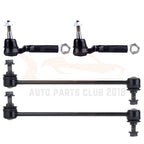 Set of 4 Front Sway Bar Links Outer Tie Rods for Chevrolet Malibu (2004–2010)