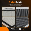 Air Filter Kit 2X for Toyota Camry Avalon Sienna Highlander (2011–2020)