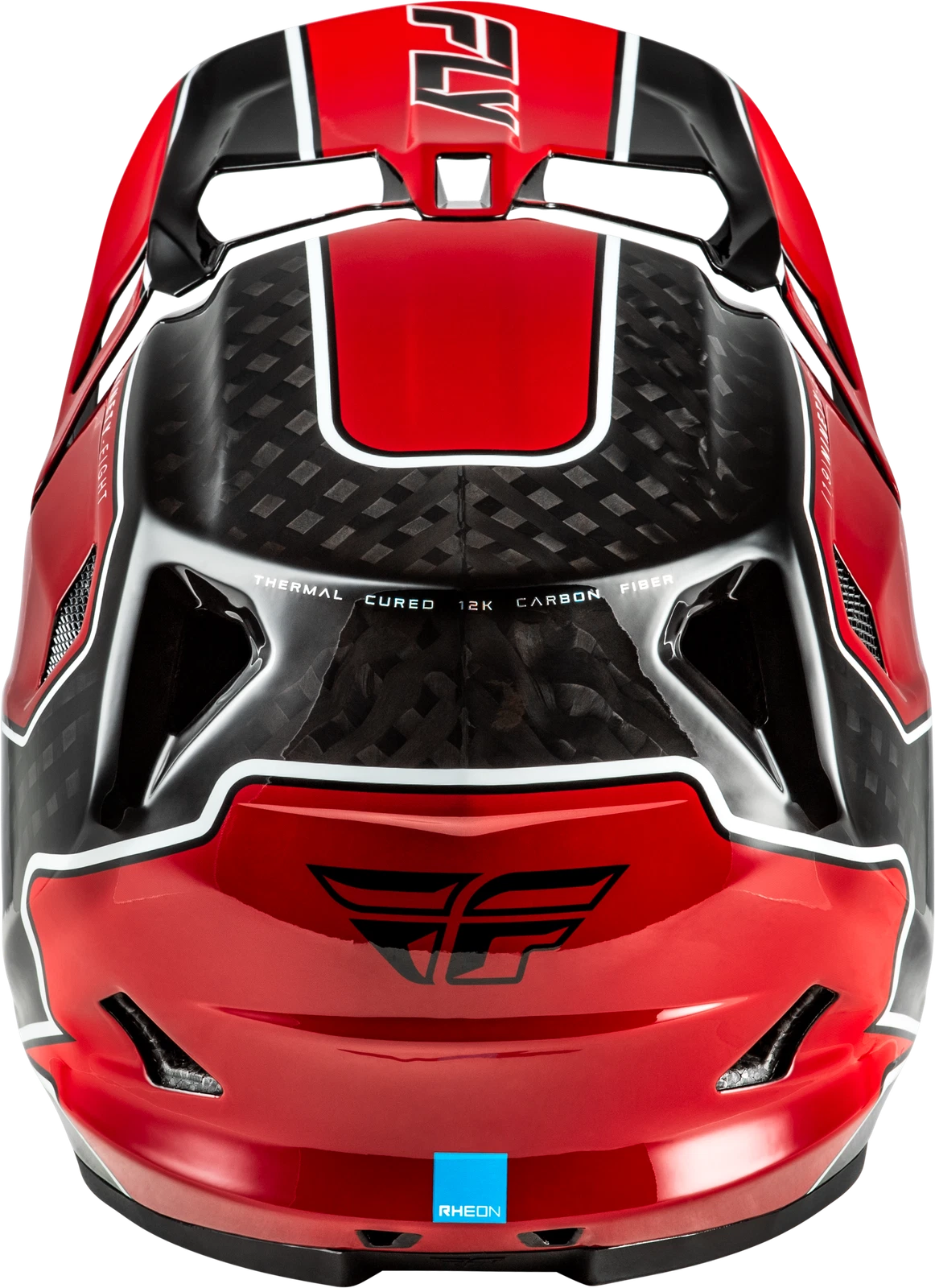 Fly Racing Werx R Flow Carbon Full-Face Helmet for Bike (Large, Black/Red)