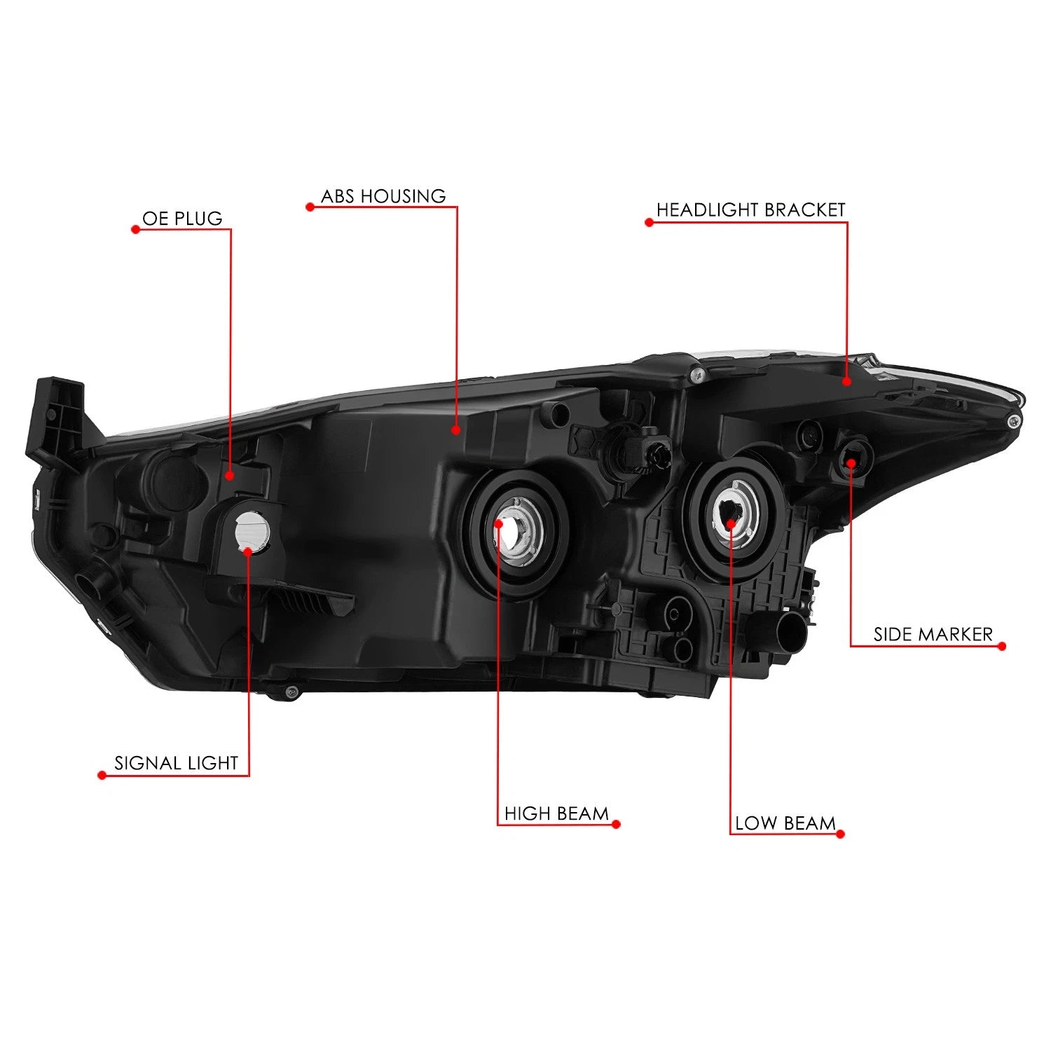 Chrome Housing Amber Corner Headlight for Nissan Kicks (2018–2020)