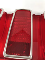 Tail Light Lens Replacement with Stainless Trim for 1969 Ford Mustang