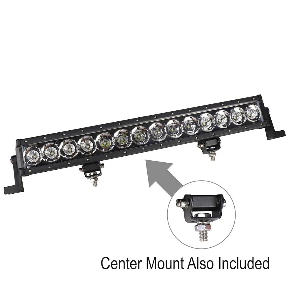 23" Flood Beam LED Light Bar for Universal Applications (11200 Lumens)