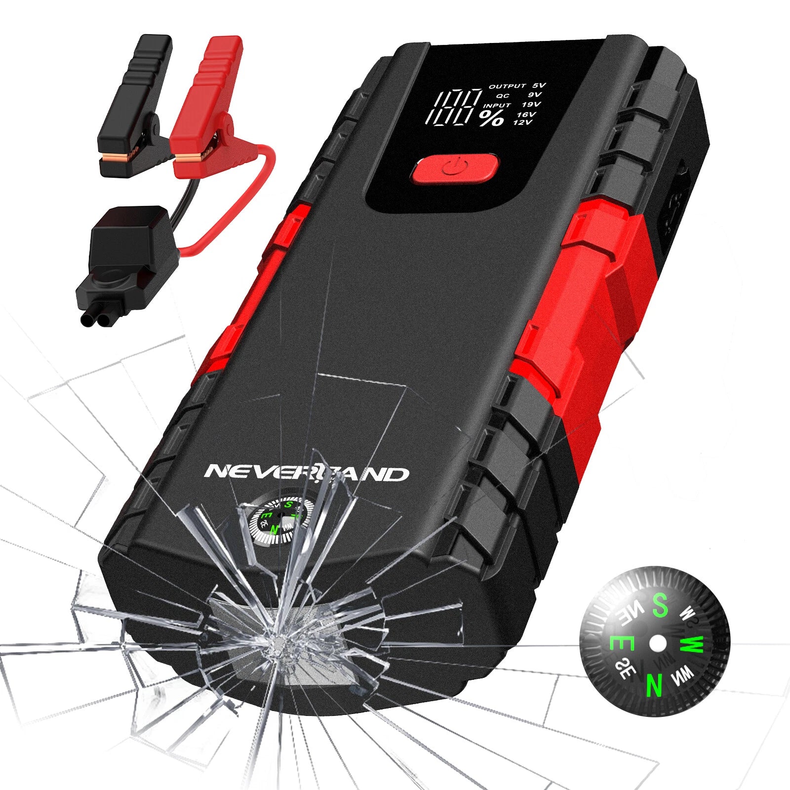 Portable Power Bank Car Battery Charger Jump Starter 100000mAh 6000A