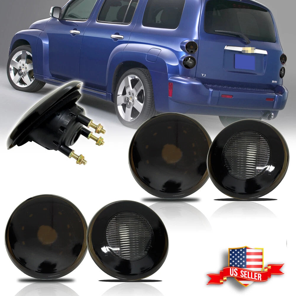 Set of 4 Smoked Lens Rear Reverse Tail Lights for Chevy HHR (2006–2011)