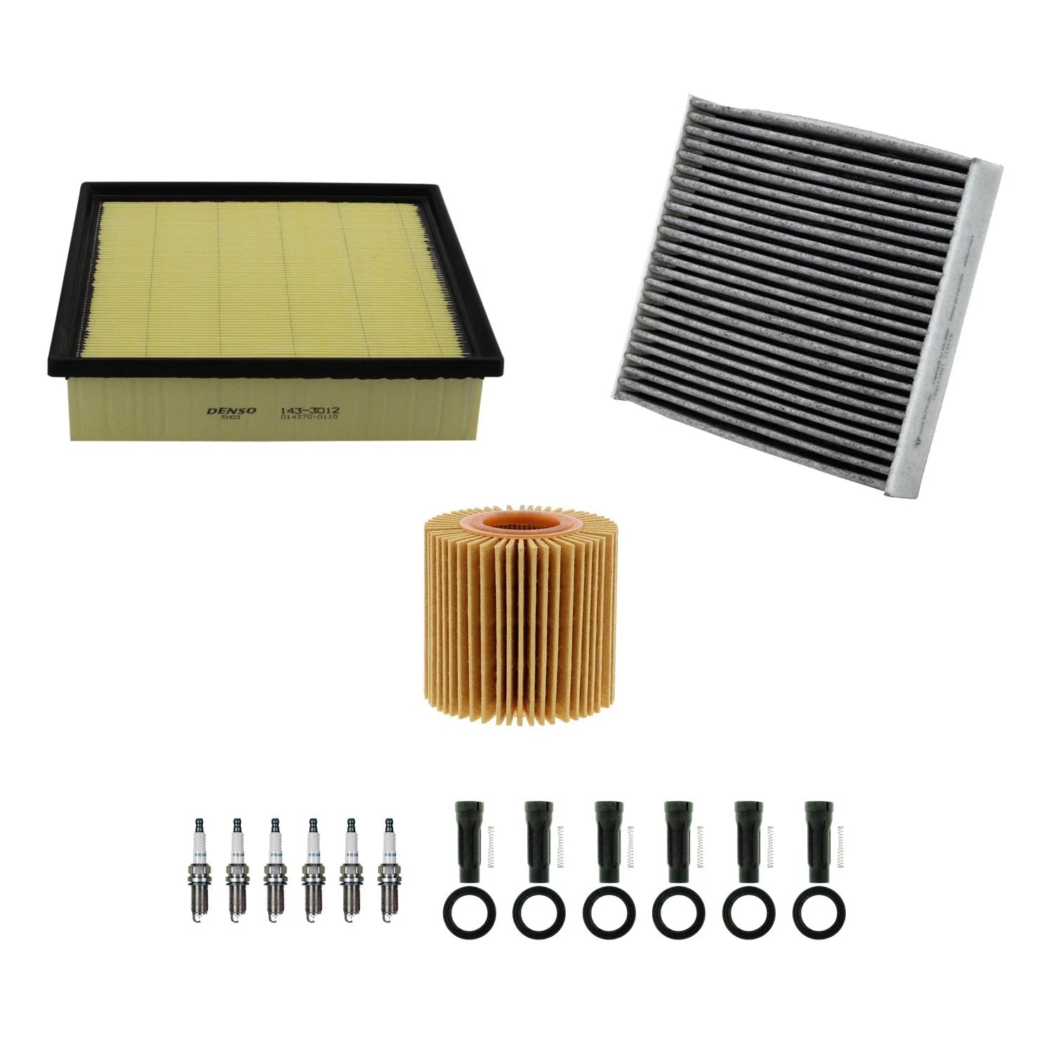 Tune Up Kit with 6 NGK Spark Plugs & Boots for Avalon Camry Highlander