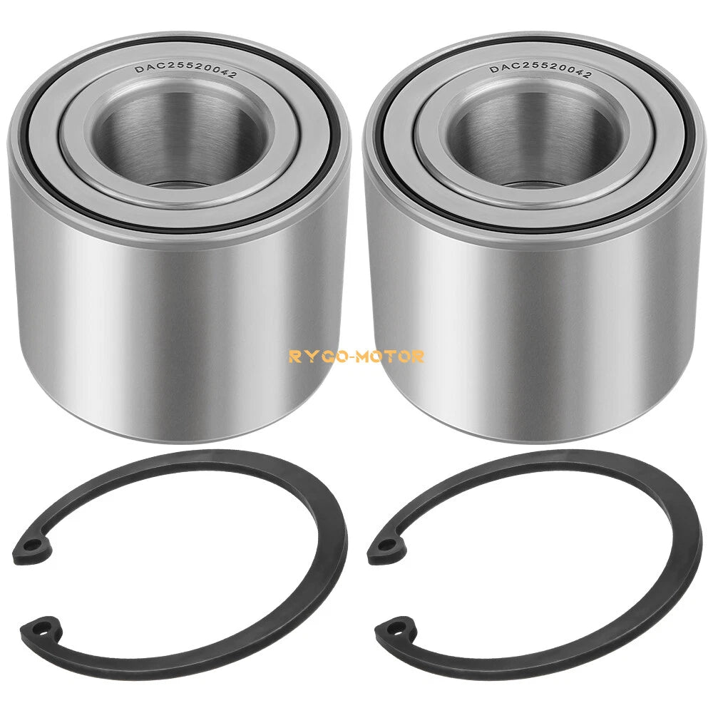 Front Wheel Bearing + Circlip Kit for Kawasaki Mule 600 610 SX (2005–2023)