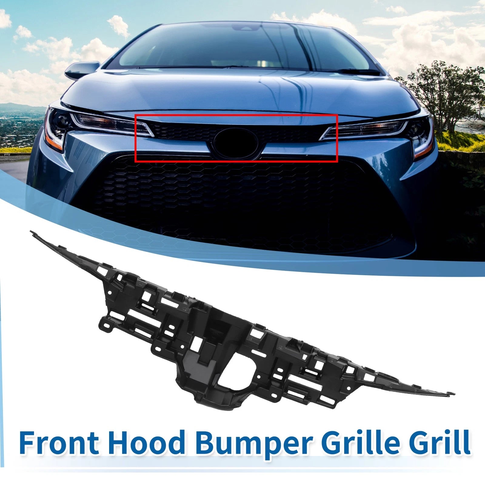 Front Hood Bumper Grille for Toyota Corolla LE (2020–2022) No.5311402510