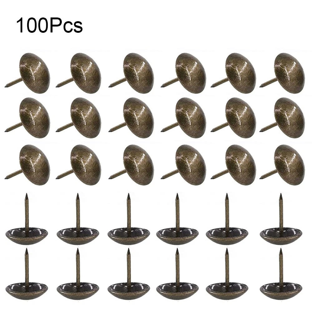 100pcs Antique Bronze Upholstery Nail Tacks for Furniture