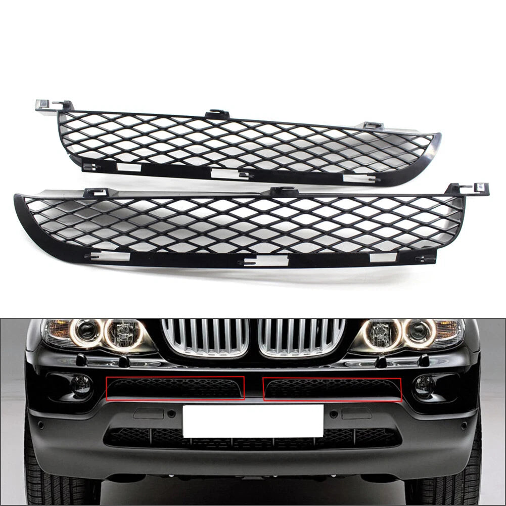 2X Front Lower Grille for BMW X5 E53 (2003–2006)