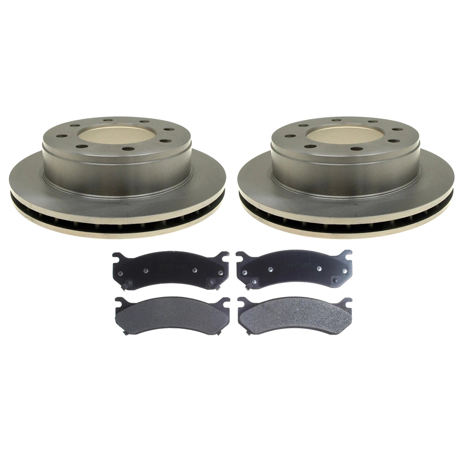 ACDelco Silver Rear Brake Kit 330mm Disc Rotors Pads for Silverado Savana Sierra (2014–2023)