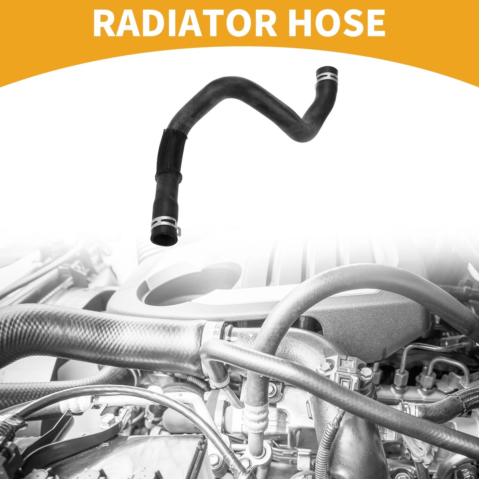 Radiator Hose for Ford Focus (2012–2022) No.CV618260VJ/CV618260VH Rubber