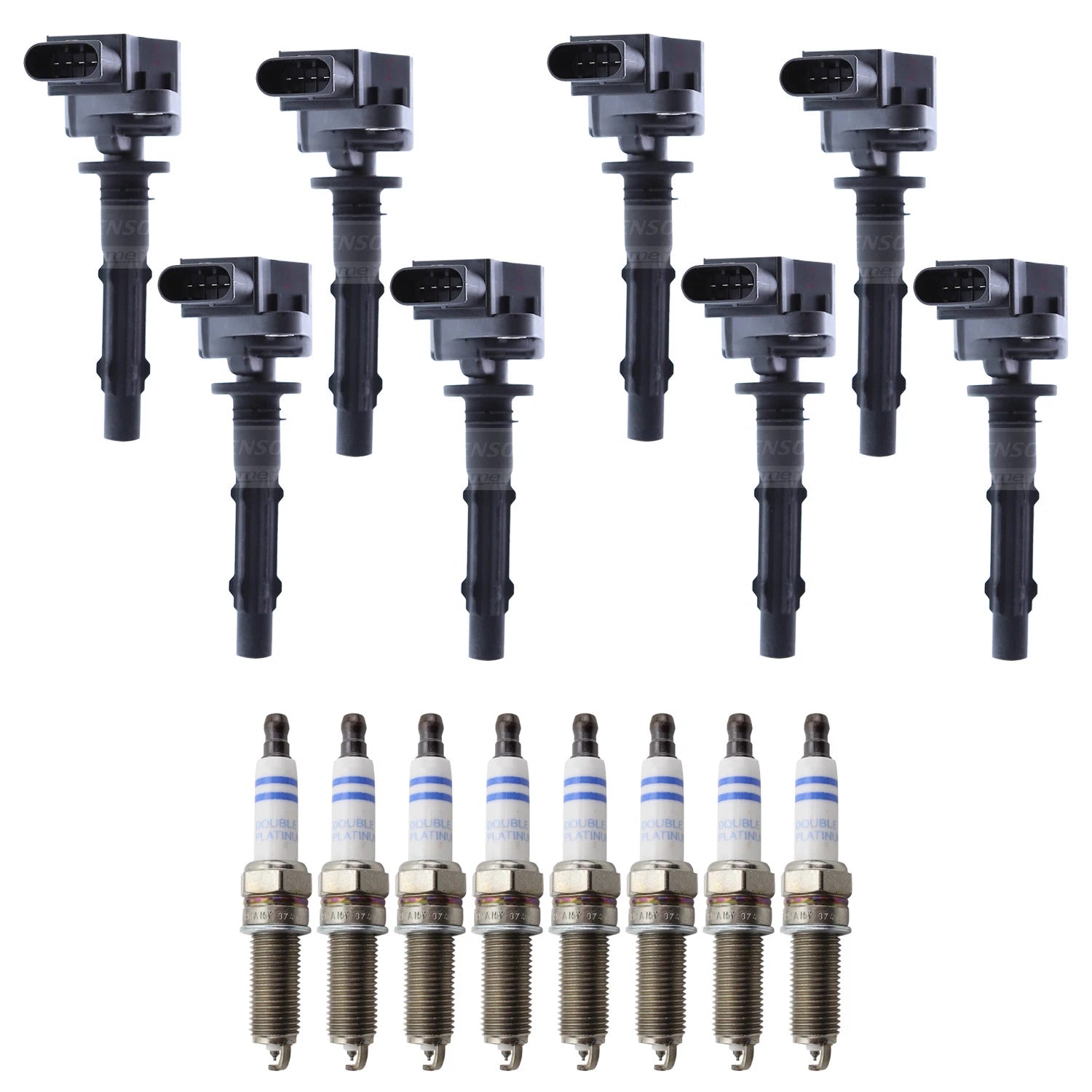 Set of 8 Ignition Coils & Spark Plugs for Mercedes CL550 GL550 ML550