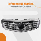 Front Upper Grille for Cadillac XTS (2013–2015) 23473084 Chrome/Black