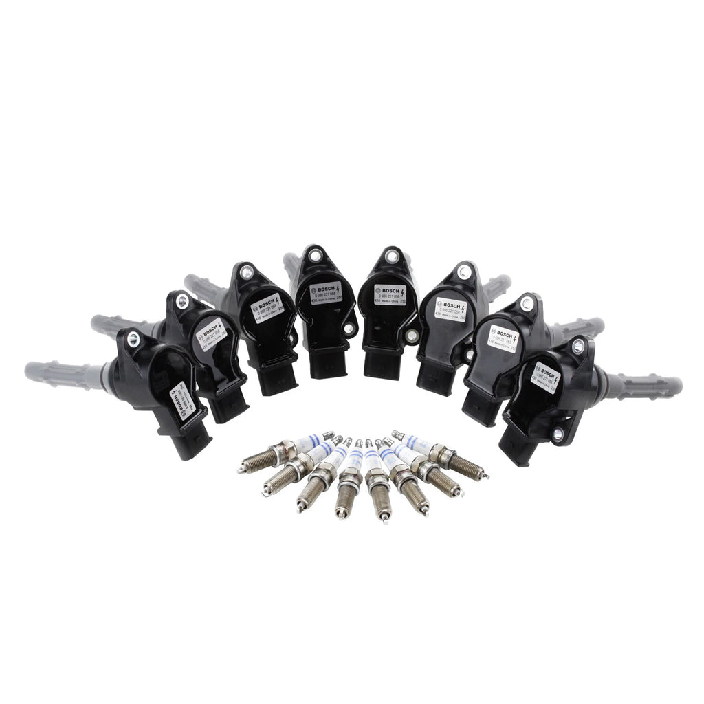 Set of 8 Ignition Coils & 8 Platinum Spark Plugs for Mercedes C216 W221