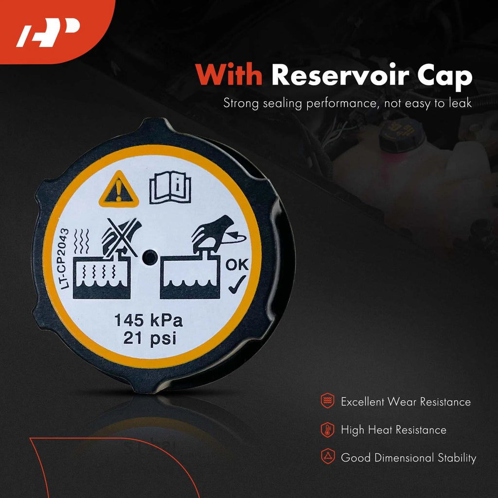 Engine Coolant Reservoir Tank with Cap for Ford Fusion Lincoln MKZ (2017–2020)