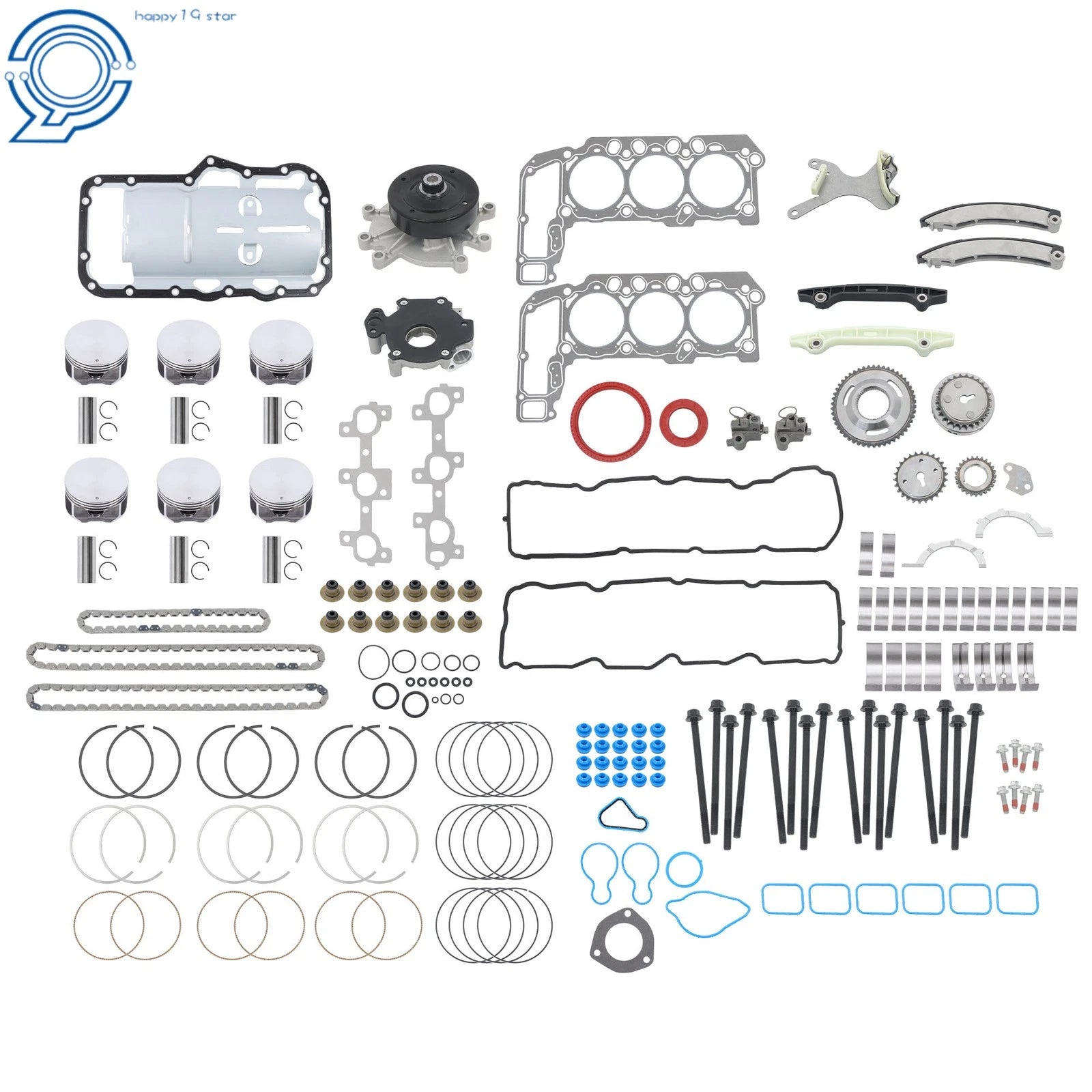 Engine Rebuild Kit for Jeep Dodge Ram Durango Dakota (2005-2012) 3.7L