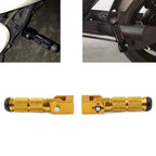 8mm Folding Footpegs for Electric Motor Bicycle ATV - Gold