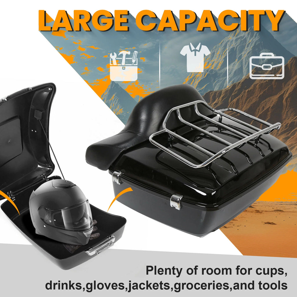 Trunk Pack Mount Rack for Harley Touring Road Street Glide (2014–2026)