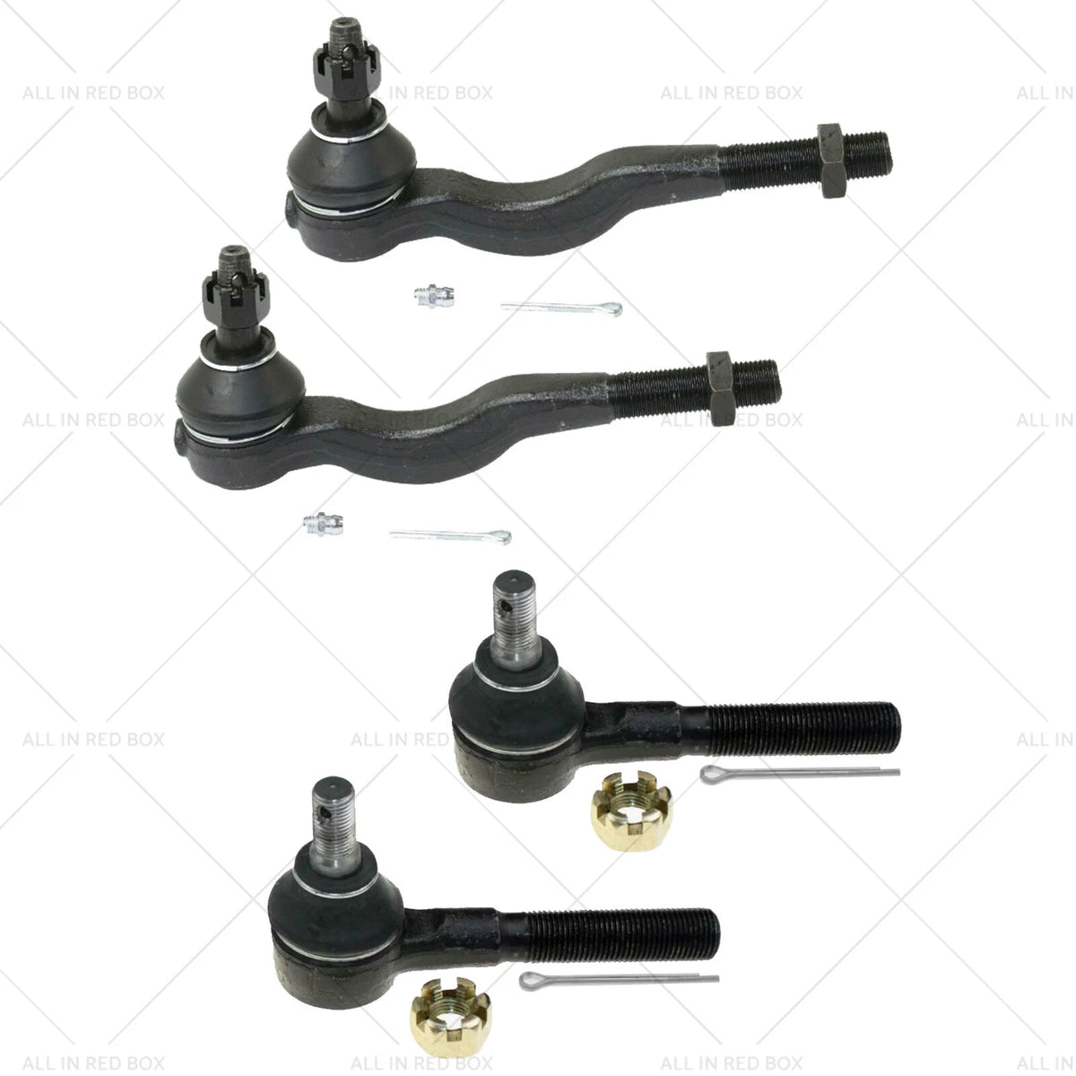 Set of 4 Inner & Outer Tie Rod Ends for Mitsubishi Pajero (1991–2020)