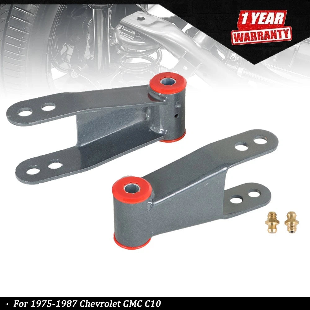 Set of 2 Adjustable Lowering Shackles for Chevy GMC C10 (1975–1987)