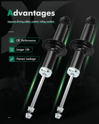 Pair Rear Shock Struts for Subaru Impreza (2008–2014), Legacy (2015–2017)