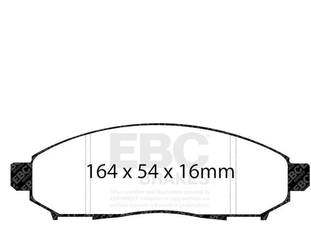 Set of 4 Front Brake Pads for Suzuki Equator (2009–2012) HY692WS