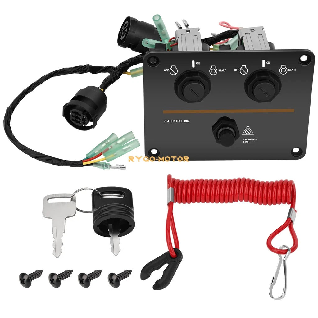 Top Twin Dual Key Switch Assembly Panel for Yamaha (6K1-82570-08, 6K1-82570-13-00)