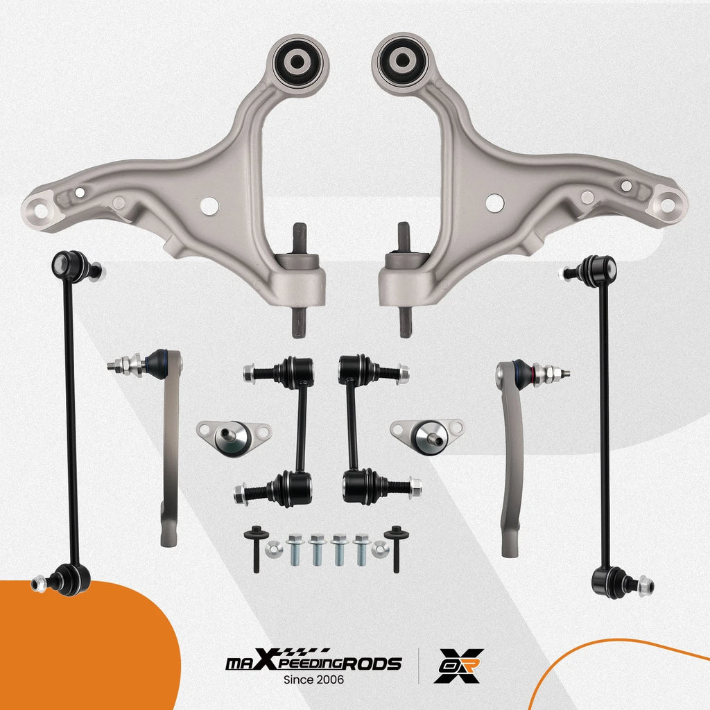 Set of 10 Suspension Front Lower Control Arms for Volvo S60 V70 (2001–2007)