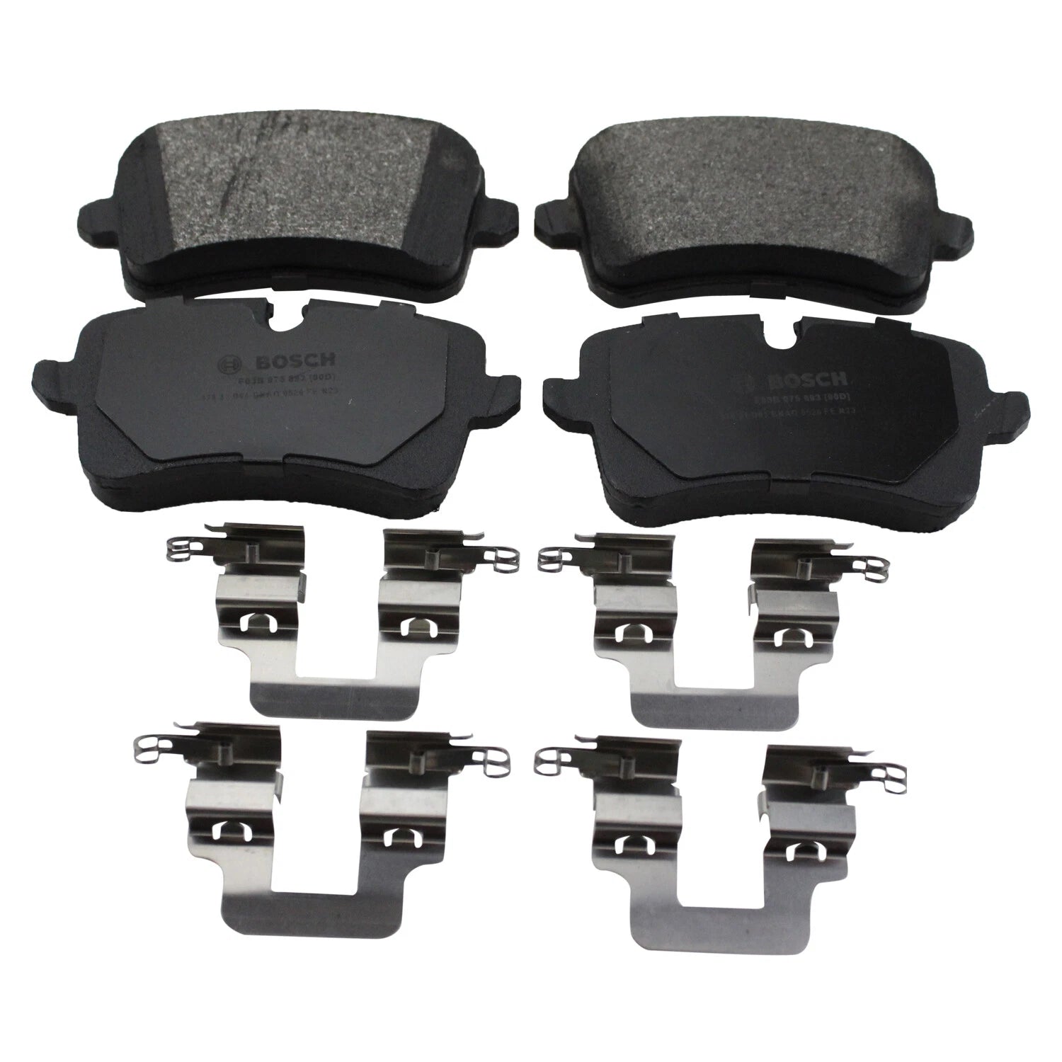 Set of 4 Bosch QuietCast Rear Semi-Metallic Brake Pads for Audi A6 A7 RS7 S6 (2012–2021)