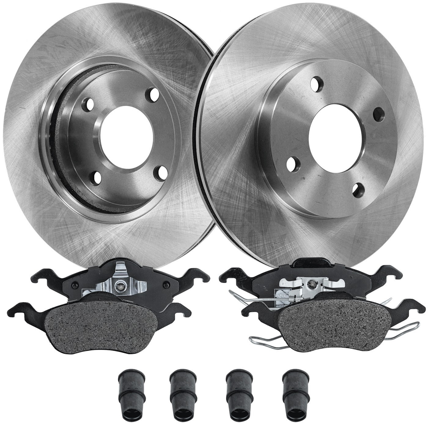 Front Brake Disc Rotors and Pads Kit for Ford Focus (2000–2004)