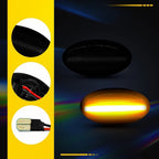 Dynamic LED Side Marker Lights Smoked for MINI R50 Hatchback Cooper (2002–2006)