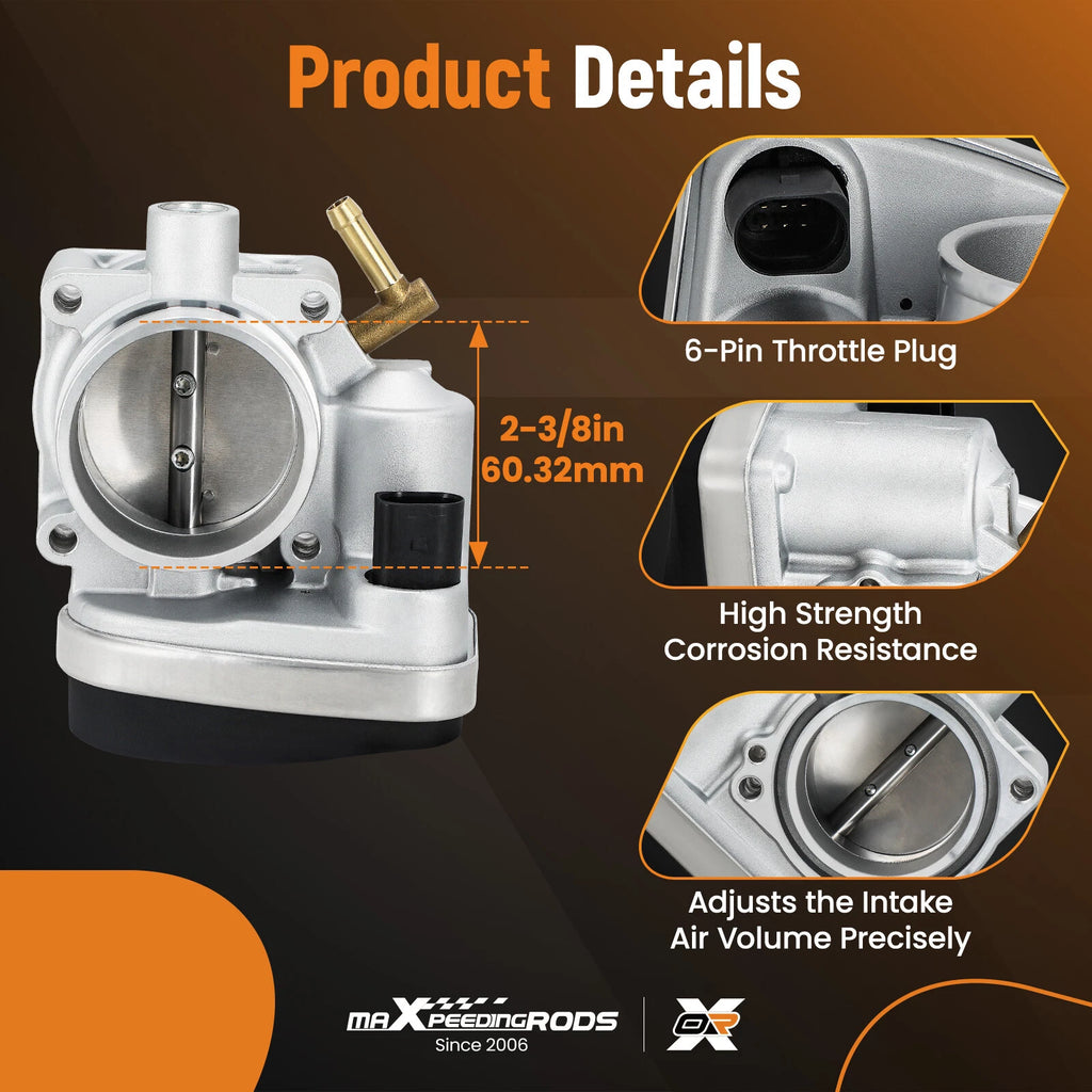 Throttle Body for Mini Cooper 1.6L L4 (2002–2008) S20078