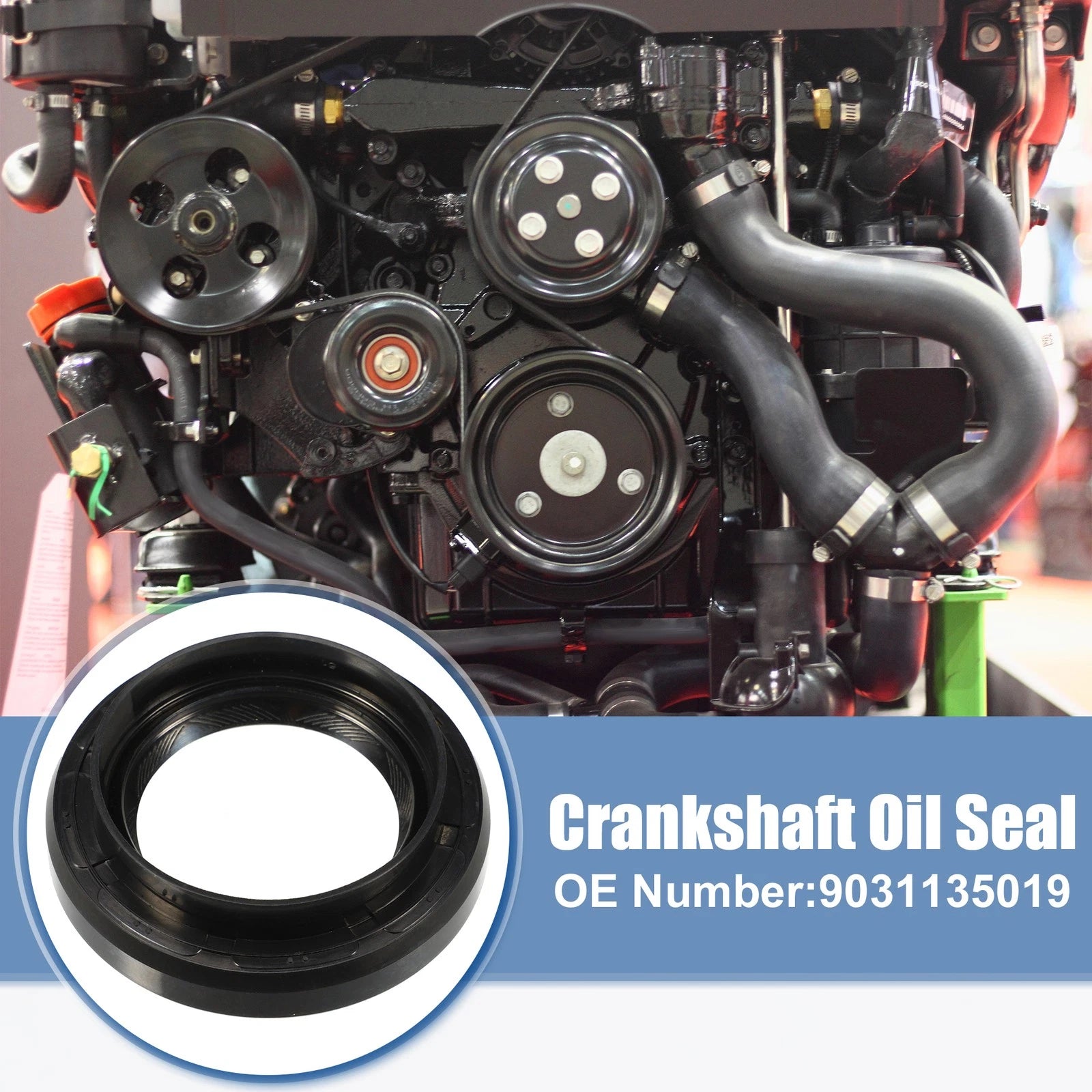 2X Engine Crankshaft Oil Seal No.9031135019 for Toyota RAV4 (1998–2003)