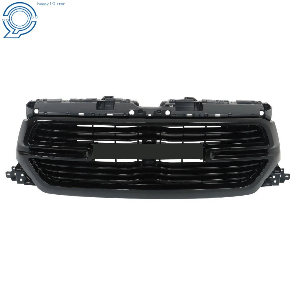 Front Upper Grille Assembly for Dodge Ram 1500 (2019–2022) Glossy Black
