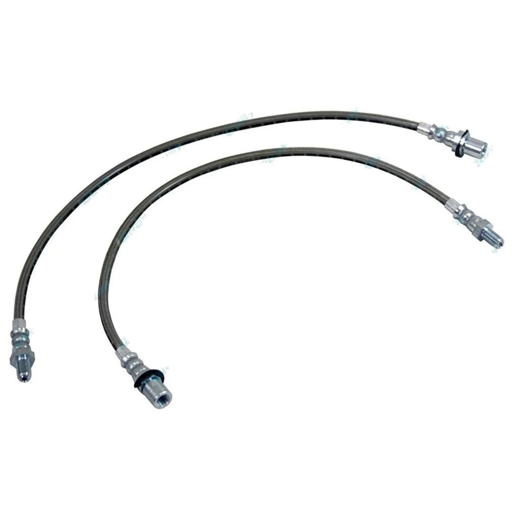 2 Braided Extended Brake Lines Hose for 80 Series HZJ80 HJ80 FZJ80 HDJ80
