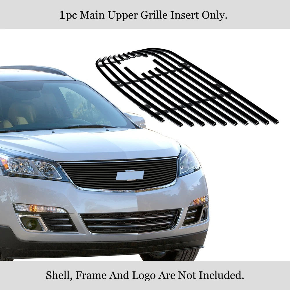 Stainless Black Billet Grill Insert for Chevy Traverse (2013-2017)